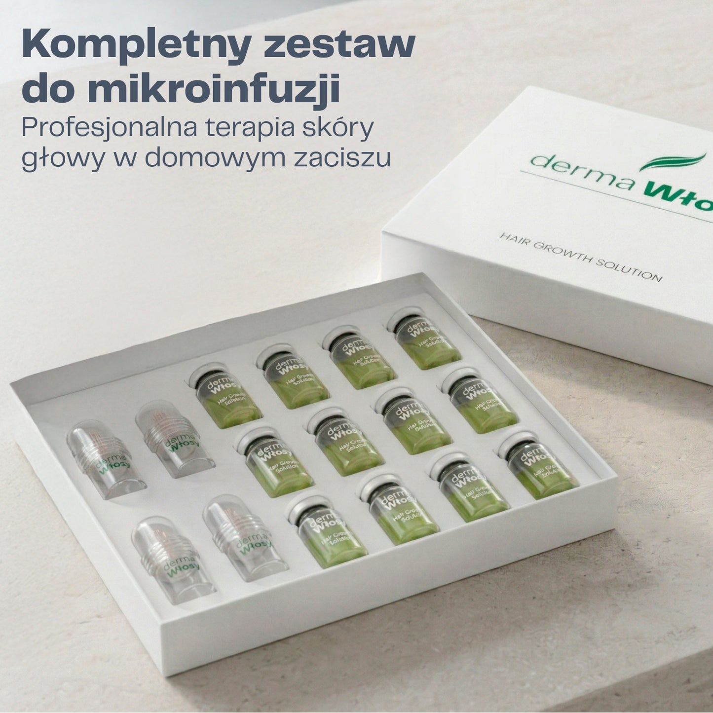 DermaWłosy System Mikro-Infuzji do Odrostu Włosów